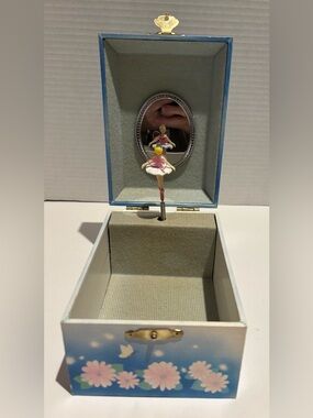 Vintage 2000 Dancing Fairy Music Jewelry Box Working Plays Twinkle, Twinkle